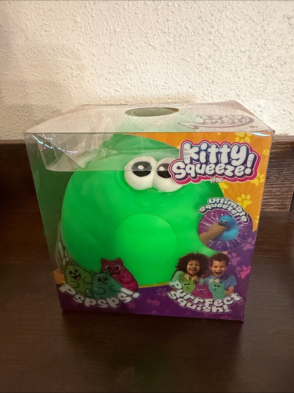 Kitty Squeeze Squishy Toy - Green